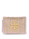 Tory Burch Ella Clutch Bag In Neutrals