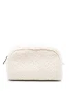 Tory Burch Cotton Pouch With Protective Dust Bag In Neutral