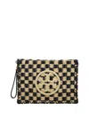 Tory Burch Ella Crochet Pouch In Black