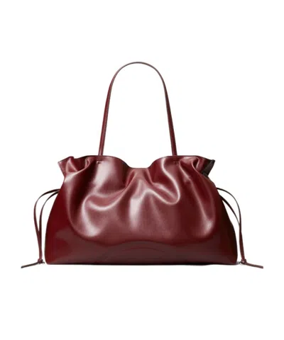 Tory Burch Ella Drawstring Tote In Burgundy