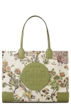 Tory Burch Ella Printed Tote In Winter Sage