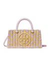 Tory Burch Ella Hand-crocheted East-west Tote In Lavender