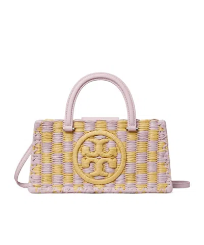 Tory Burch Ella Hand-crocheted East-west Tote In Lavender