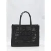 Tory Burch Ella Hand-crocheted Large Tote Bag In Black