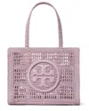 Tory Burch Small Ella Hand-crocheted Tote In Purple