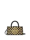 Tory Burch Ella Checkered Crochet Top-handle Bag