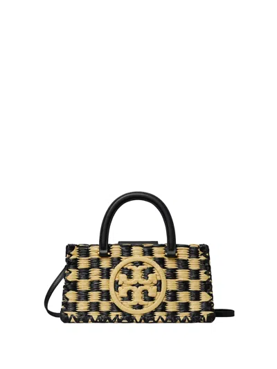 TORY BURCH TORY BURCH ELLA HAND-WOVEN RAFFIA BAG