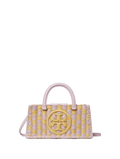 Tory Burch Ella Hand-woven Raffia Bag In Multi
