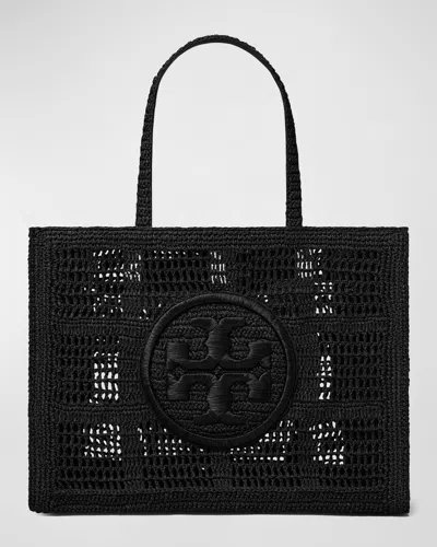 TORY BURCH ELLA LARGE CROCHET TOTE BAG