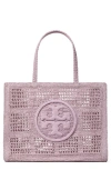 Tory Burch Ella Large Hand Crocheted Tote In Pale Purple
