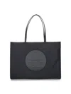 Tory Burch Ella Large Tote Bag In Black