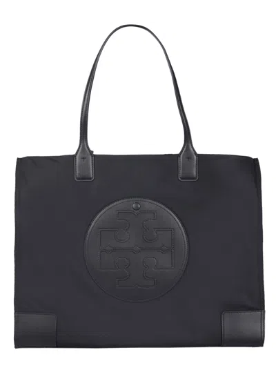 Tory Burch Ella Large Tote Bag In Black
