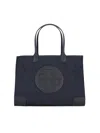 Tory Burch "ella" Large Tote Bag – Navy In Blue