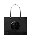 Tory Burch Ella Large Tote Bag In Black Patent