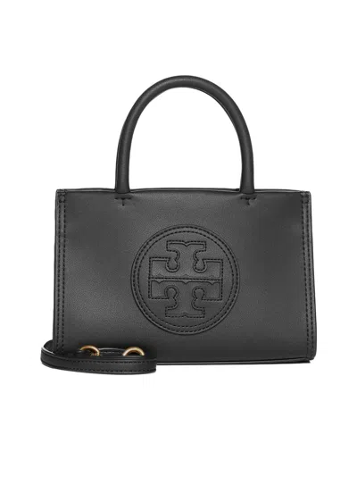 Tory Burch Ella Leather Mini Bag In Black