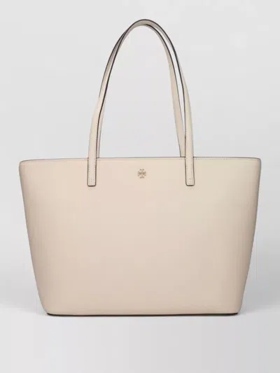 Tory Burch Ella Leather Shoulder Bag In Neutral