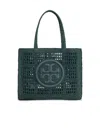 TORY BURCH TORY BURCH 'ELLA' LIGHT BLUE COTTON BAG