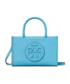 Tory Burch Ella Logo Patch Mini Tote Bag In Blue