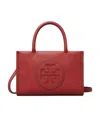 Tory Burch Ella Logo Patch Mini Tote Bag In Red