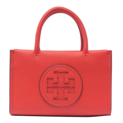 Tory Burch Ella Logo Patch Mini Tote Bag In Red