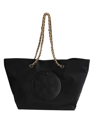 TORY BURCH ELLA LOGO PATCHED TOTE