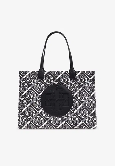 Tory Burch Ella Logo Tote Bag In Black