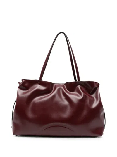 Tory Burch Ella Logo-debossed Tote Bag In Brown