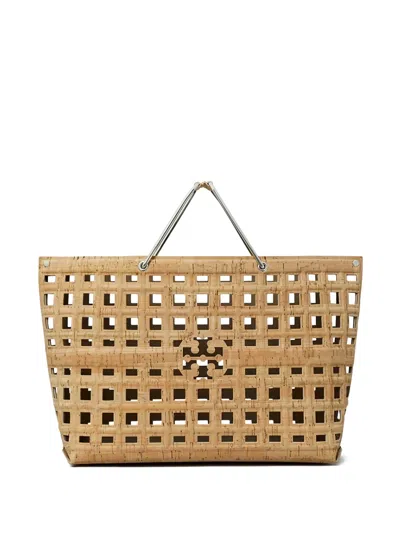 Tory Burch Ella Market Tote Bag In Neutral