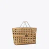 Tory Burch Ella Market Tote In Sandy Soil