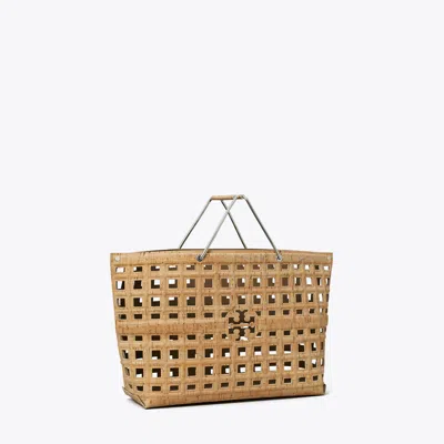 Tory Burch Ella Market Tote In Sandy Soil