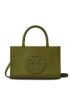 Tory Burch Ella Mini Bio Tote In Olive Green/silver