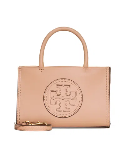 Tory Burch Ella Mini Tote Bag In Light Sand