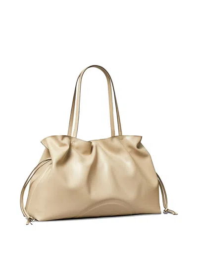 Tory Burch Ella Natura Tote Bag In Beige In Sand