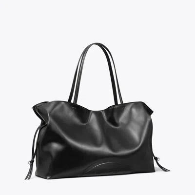 Tory Burch Ella Natuura™ Drawstring Tote In Black