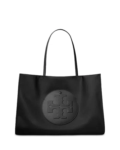 Tory Burch Ella Nylon Small Tote In Black