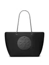 Tory Burch Large Ella Tote Bag In Black