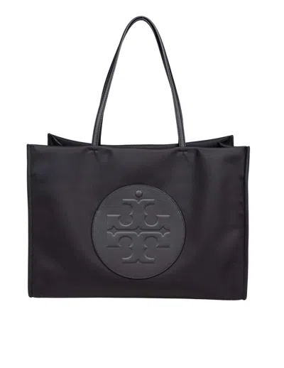 Tory Burch Ella Nylon Tote In Black