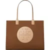 Tory Burch Ella Nylon Tote In Truffle