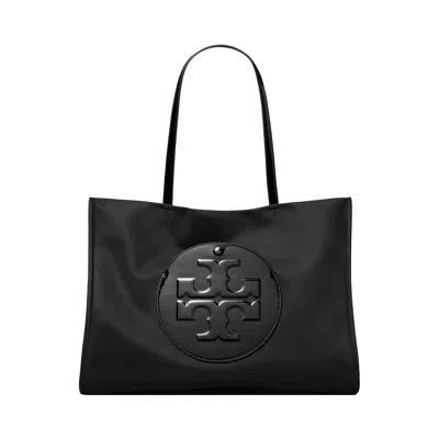 Pre-owned Tory Burch Ella Patent Small Tote Bag 'black' | Women's Size Onesize