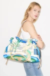 Tory Burch Ella Print Drawstring Tote In Pink