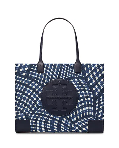 Tory Burch Ella Printed Tote In Blue