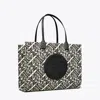 Tory Burch Small Ella Printed Tote In Prismatic Logo