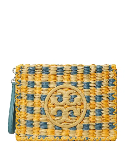 TORY BURCH ELLA RAFFIA POUCH