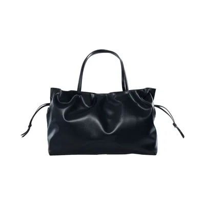 Pre-owned Tory Burch Ella Recycled Drawstring Tote Bag 'new Navy' | Blue | Women's Size Onesize