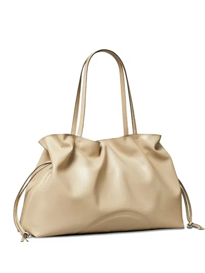 Tory Burch Ella Recycled Drawstring Tote In White
