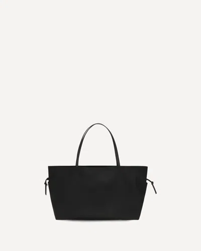Tory Burch Ella Recycled Nylon Drawstring Tote Bag In Black