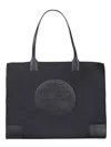 Tory Burch Ella Mini Recycled Nylon Tote Bag In Black