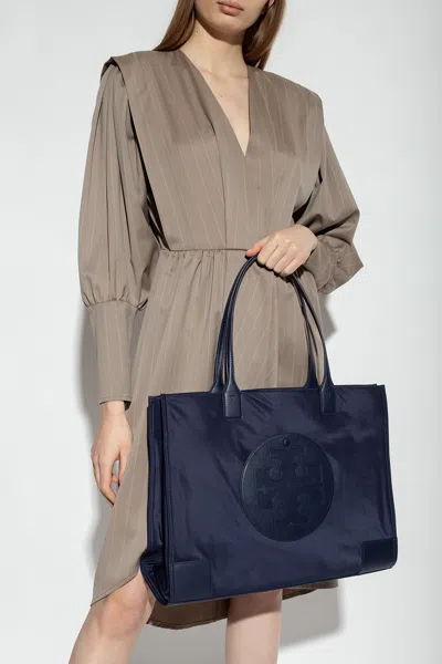 Tory Burch ‘ella' Shopper Bag In Navy Blue