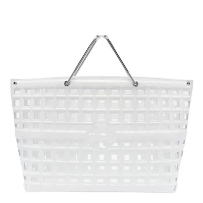 Tory Burch Ella Shopping Bag In White