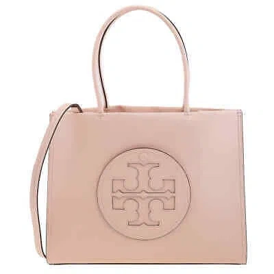 Pre-owned Tory Burch Ella Small Bio Tote Bag In Blush 145612-654 In Pink